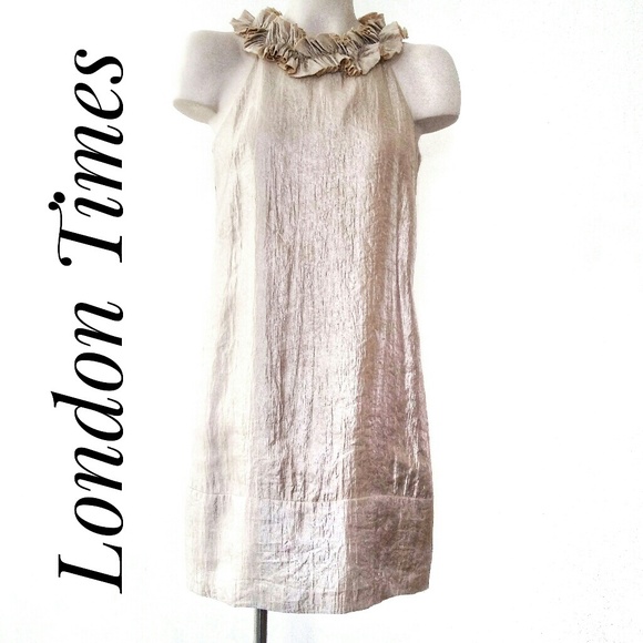 London Times Dresses & Skirts - London Times Gold Cocktail Dress